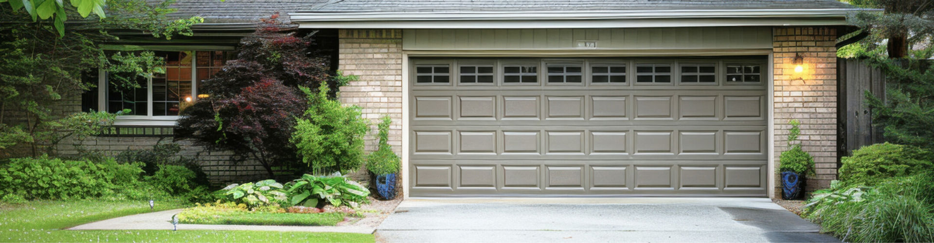 Residential garage door installed by EZ Open Garage Door
